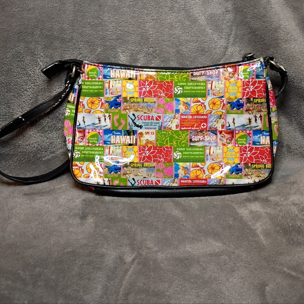Relic Vintage Small Shoulder Bag Hawaiian, Surf, Nautical Stamp Design